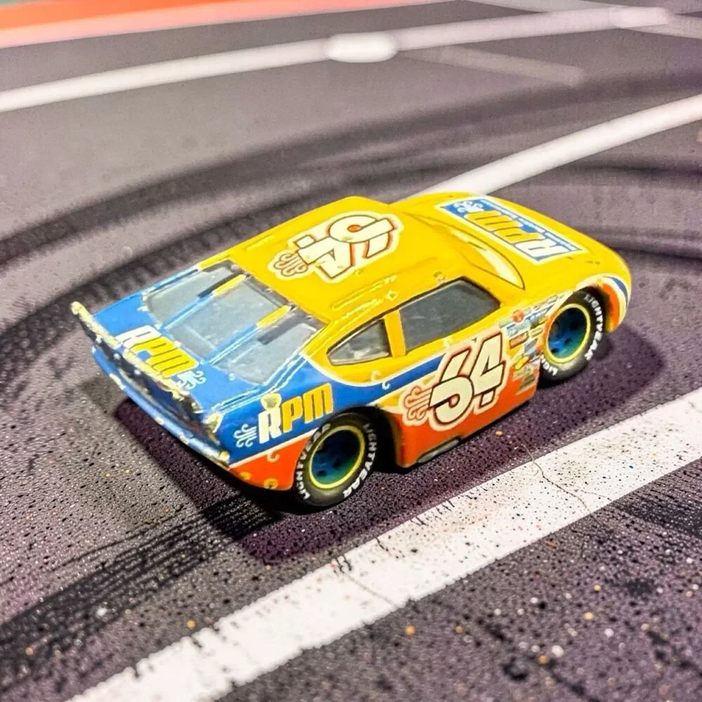 Disney Pixar Cars Winford Bradford Rutherford Yellow Die Cast Race Car A71